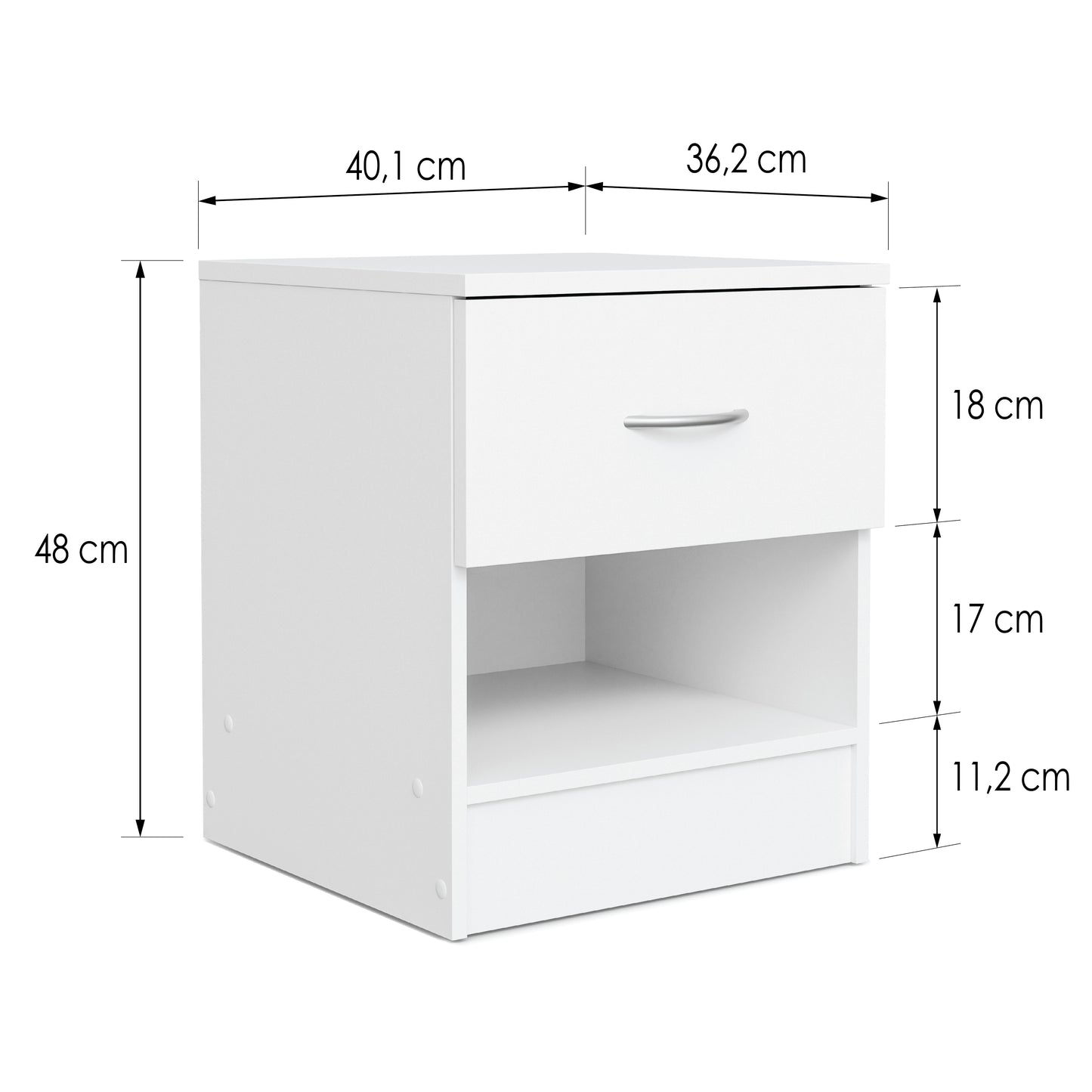 Bedside table Essential DF-BR100BST-1D - black