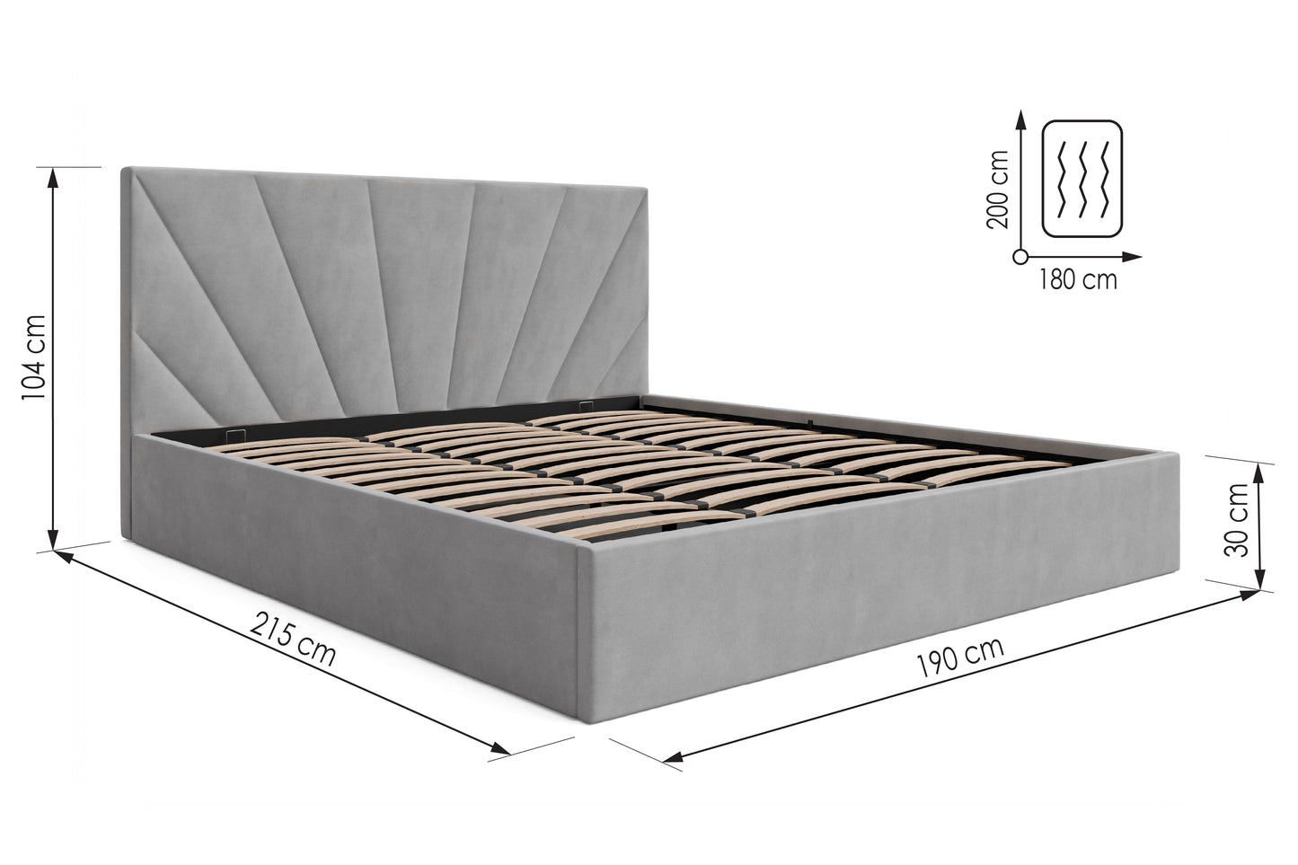 Bed Dylan DF-204UOB_SK - Cream/Beige