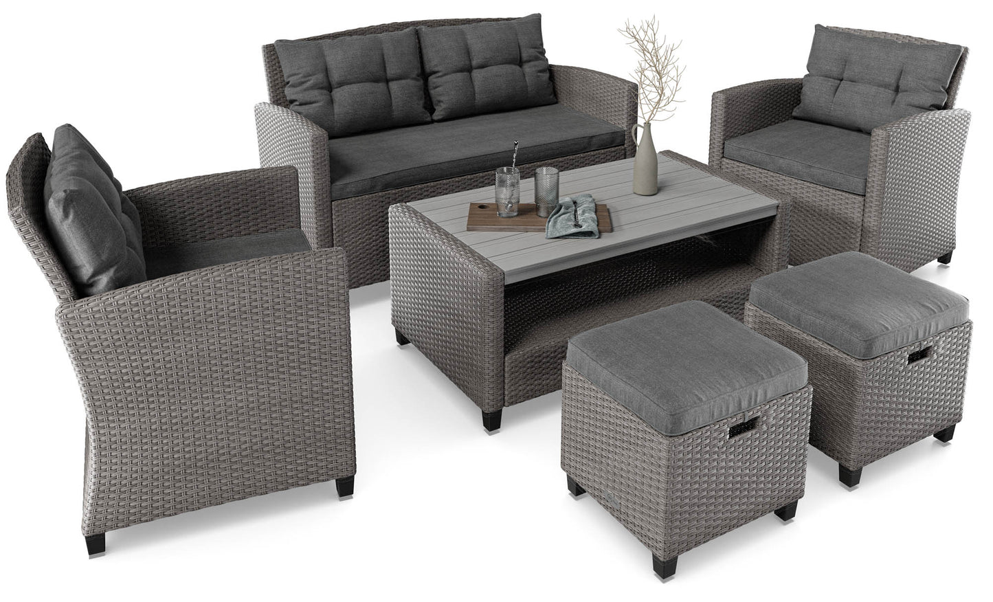 FIRENZE garden furniture DV-016GF - Grey/Graphite