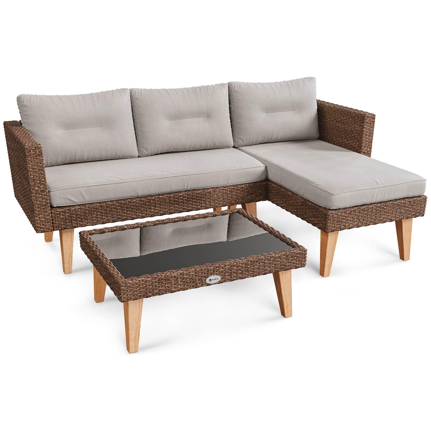 ILOMA garden furniture - Brown/Beige