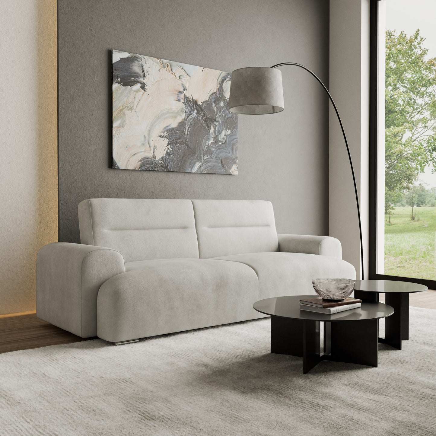 Sofa bed Camila DF-022SB - Light grey