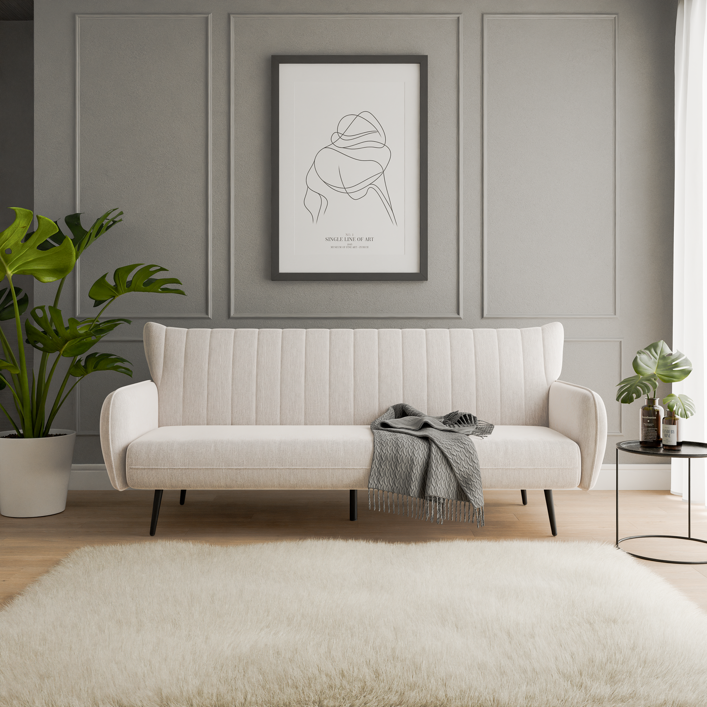 Sofa bed Natalie DF-003SB - Cream