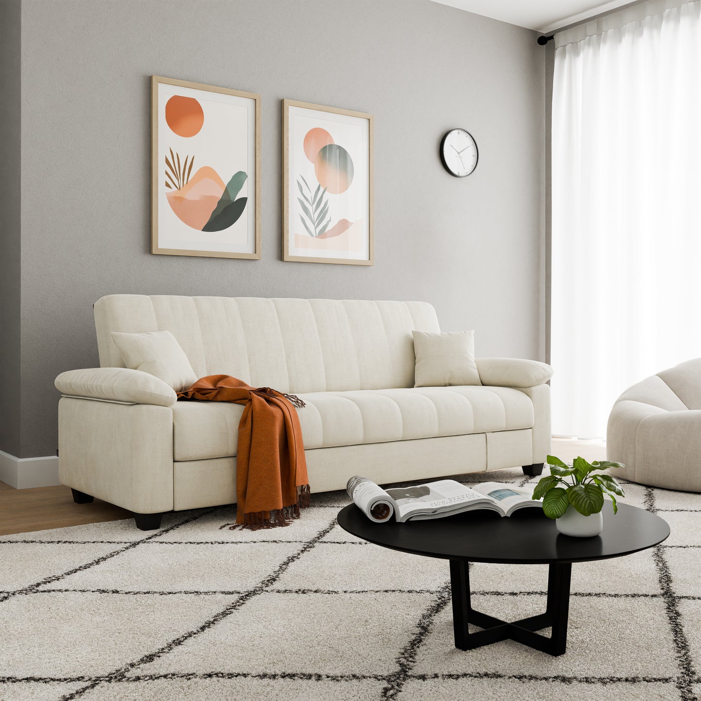 Sofa bed Veronica DF-009SB - Cream