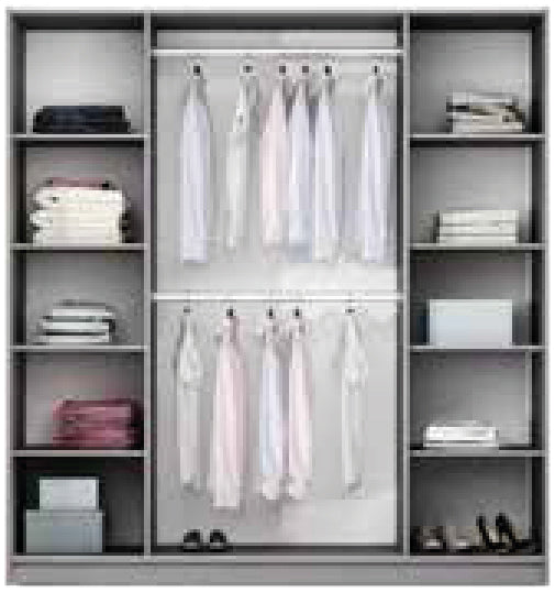 Wardrobe VIGO 225 Graphite
