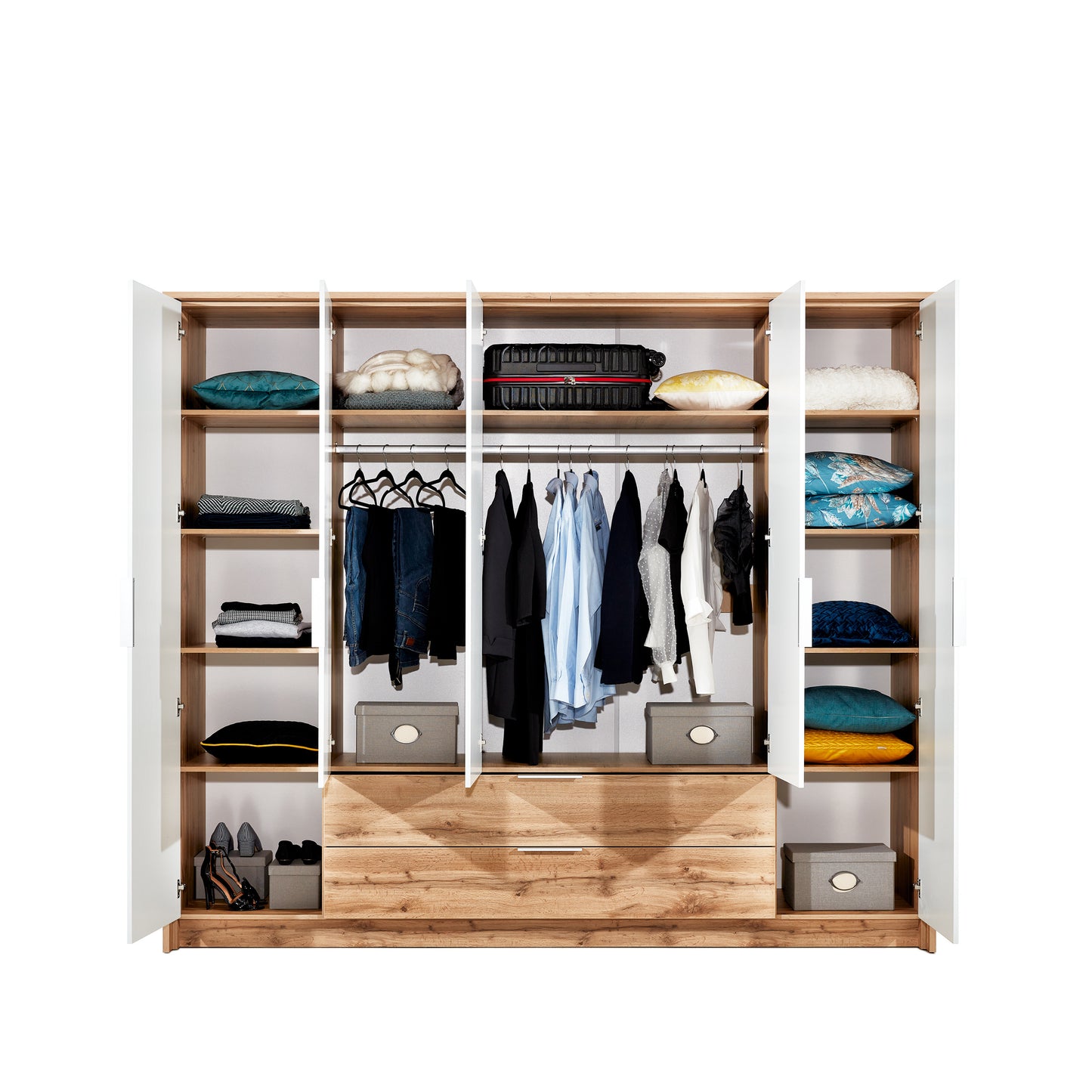 Wardrobe VIENNA 250 Oak Wotan
