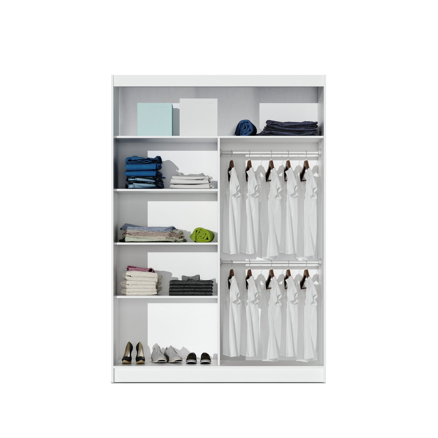 PARIS 160 Wardrobe White