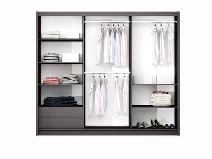 Wardrobe BOSTON 250 Graphite