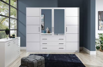 Wardrobe BALI 240 White + Mirror