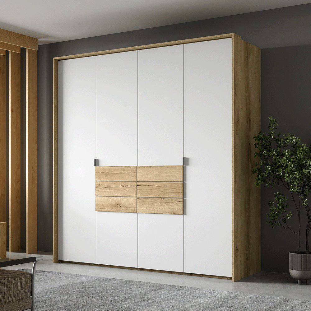Wardrobe PANAMA 208 Grand Natural Oak / White