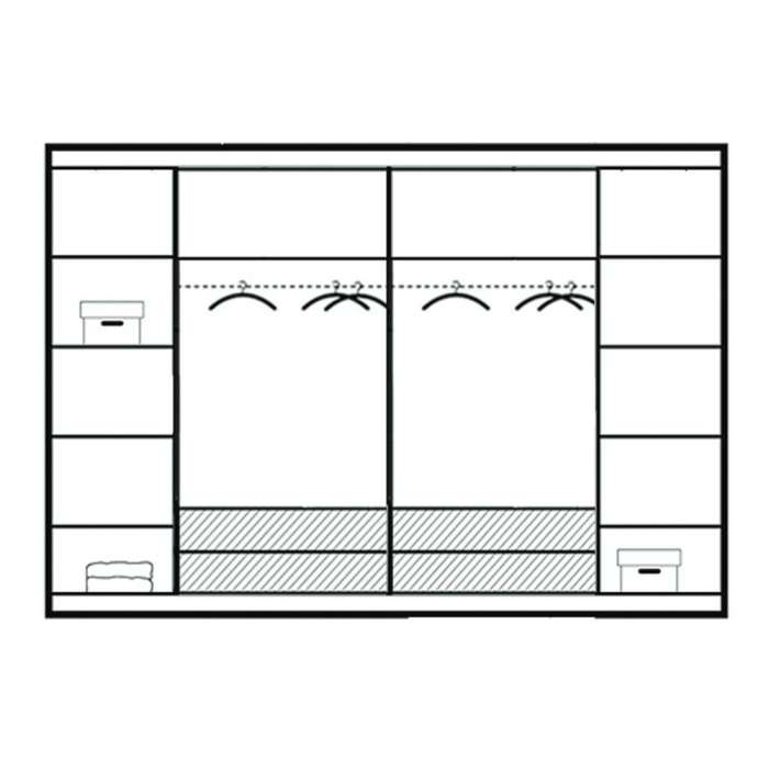 Wardrobe BREMA 256 Lava