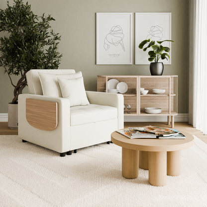 Armchair sofa bed Suzie DF-014ACSB - Cream