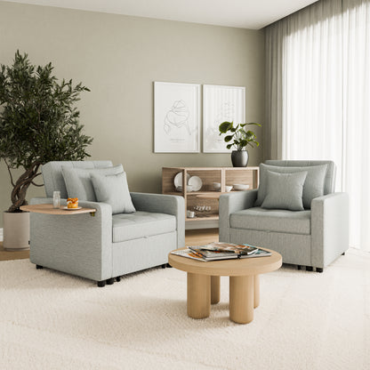 Armchair sofa bed Suzie DF-014ACSB - Grey