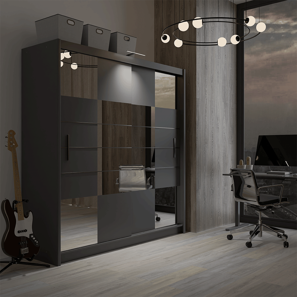 Wardrobe ARUBA 203 Graphite
