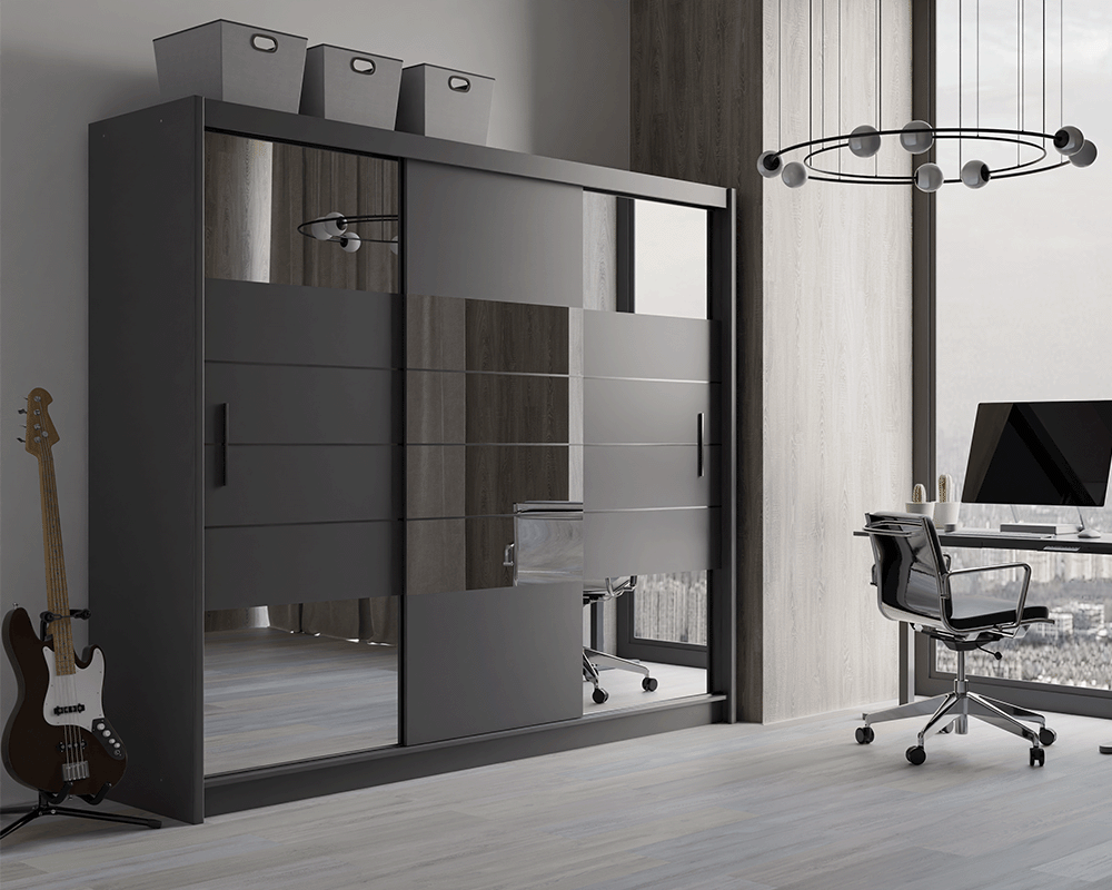 Wardrobe ARUBA 250 Graphite