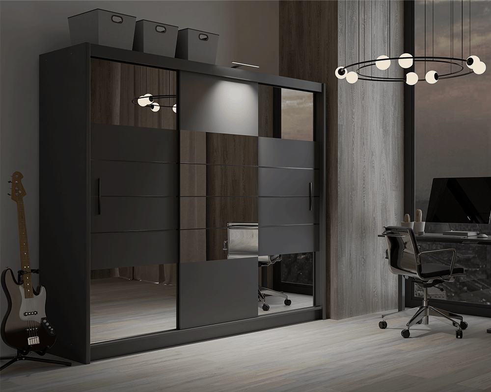 Wardrobe ARUBA 250 Graphite