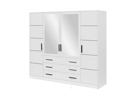 Wardrobe BALI 240 White + Mirror