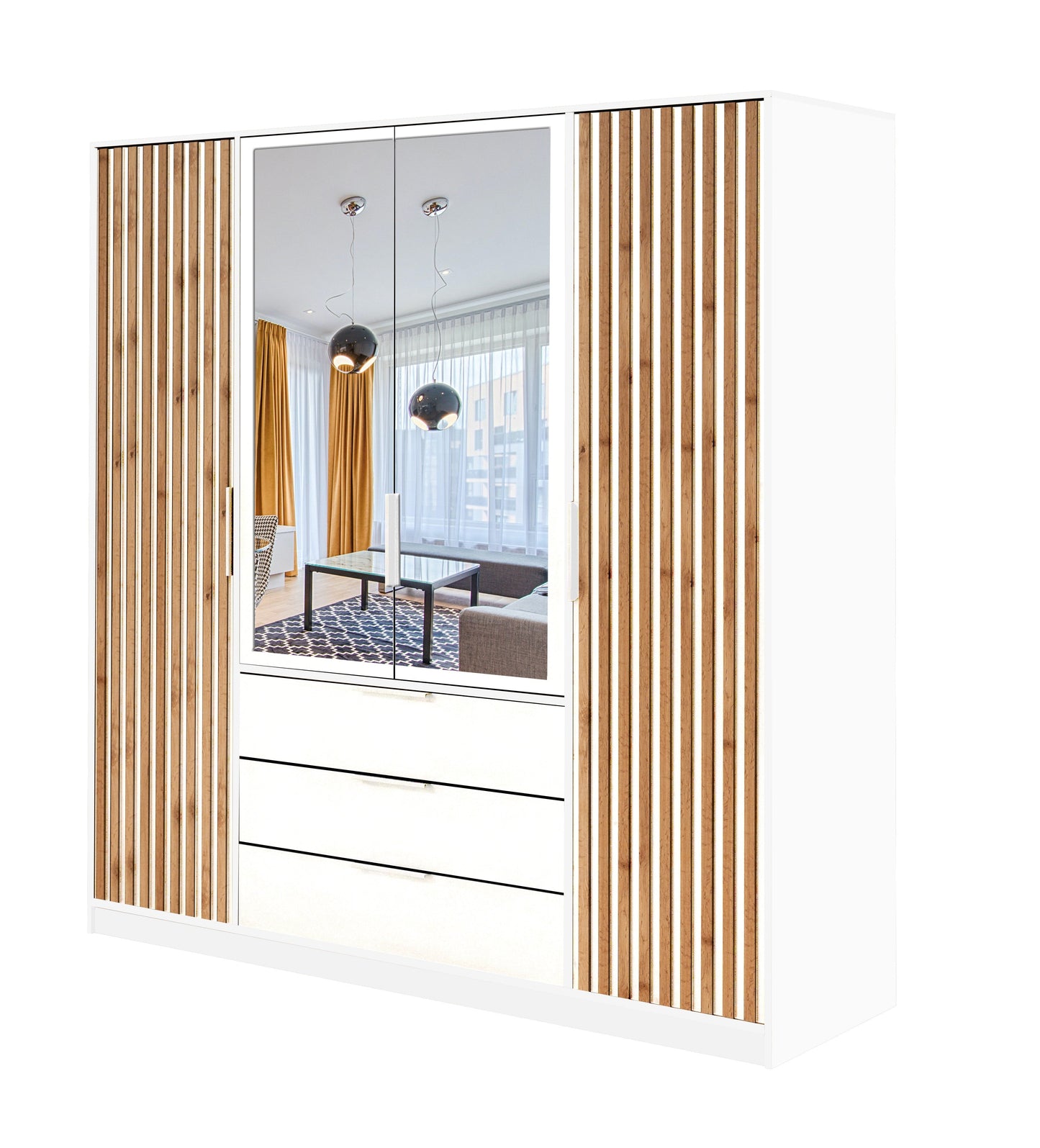 Wardrobe BALI LUX D4 White