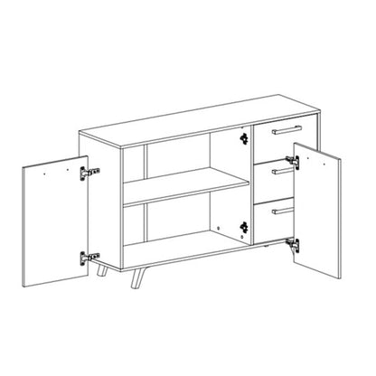 Sideboard BALI-Dull Blue