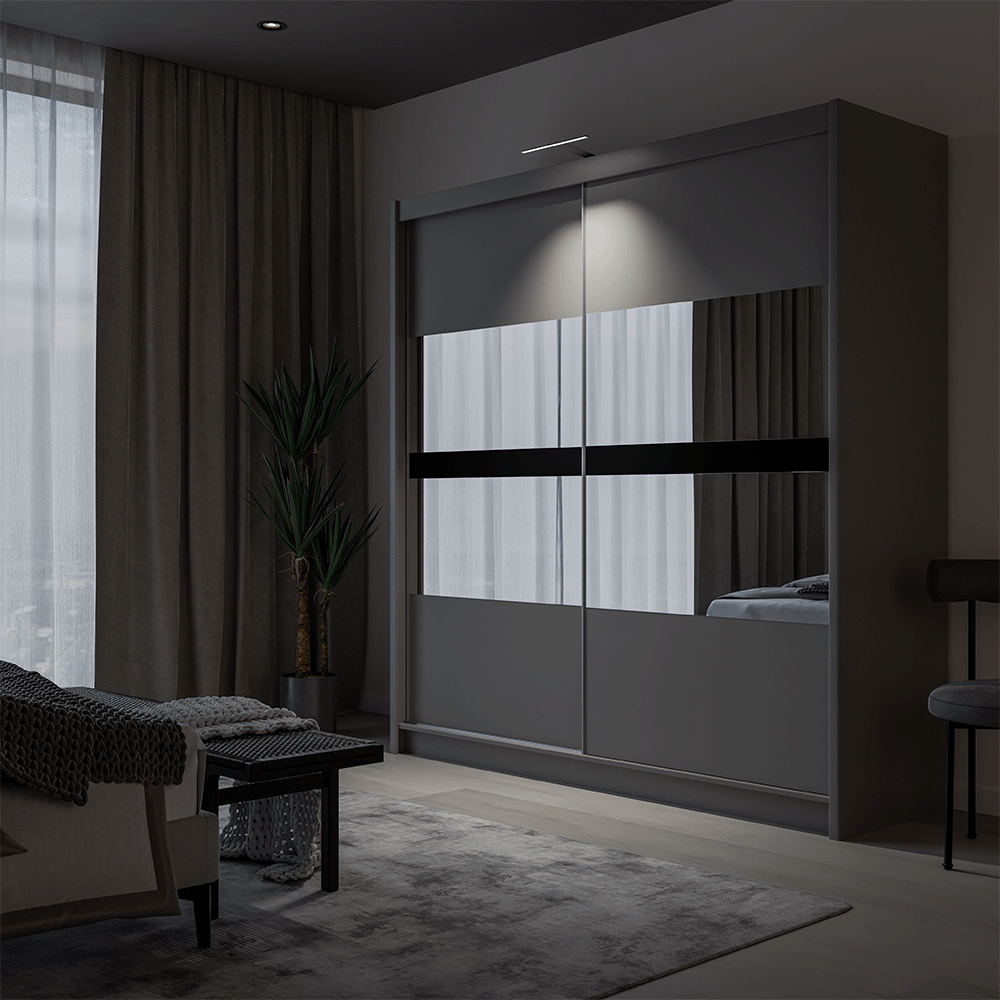 Wardrobe BATUMI 203 Graphite