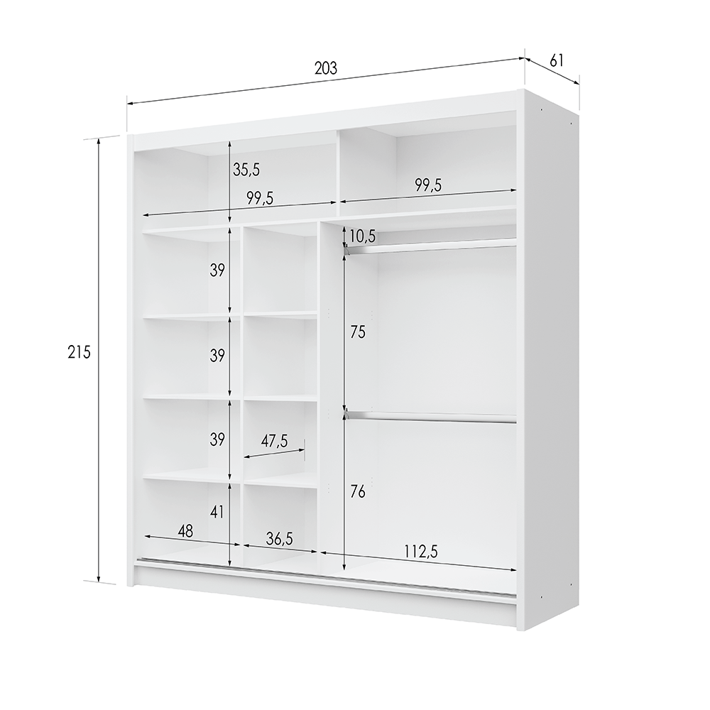 Wardrobe BATUMI 203 White