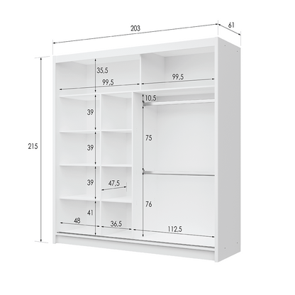 Wardrobe BATUMI 203 White