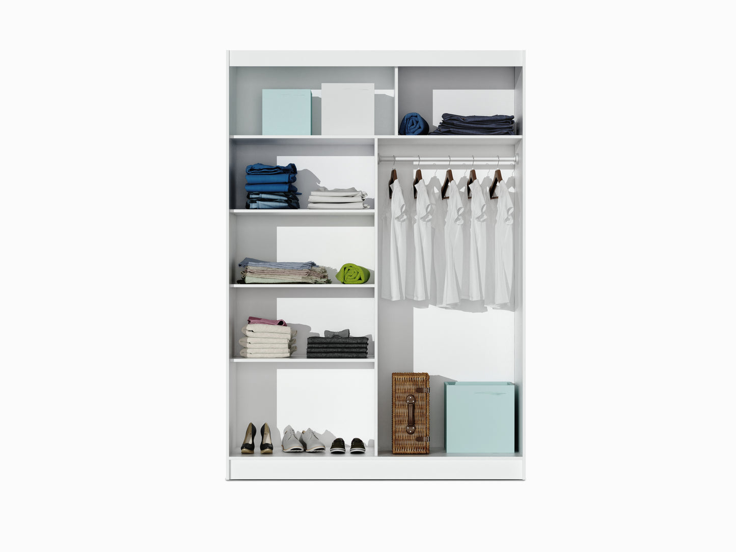 BRANDON 150 Wardrobe White White