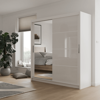 BRANDON 203 Wardrobe White White