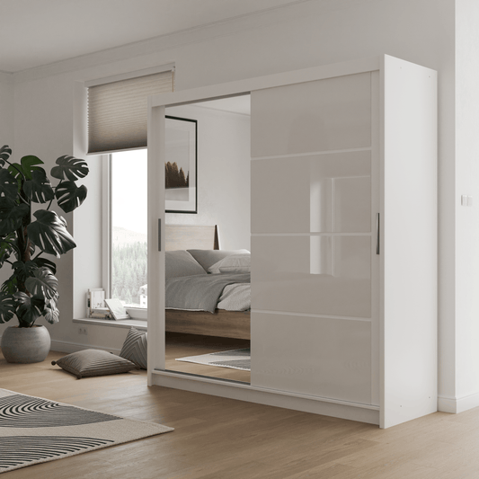BRANDON 203 Wardrobe White White