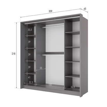 Wardrobe BREMA 210 Lava