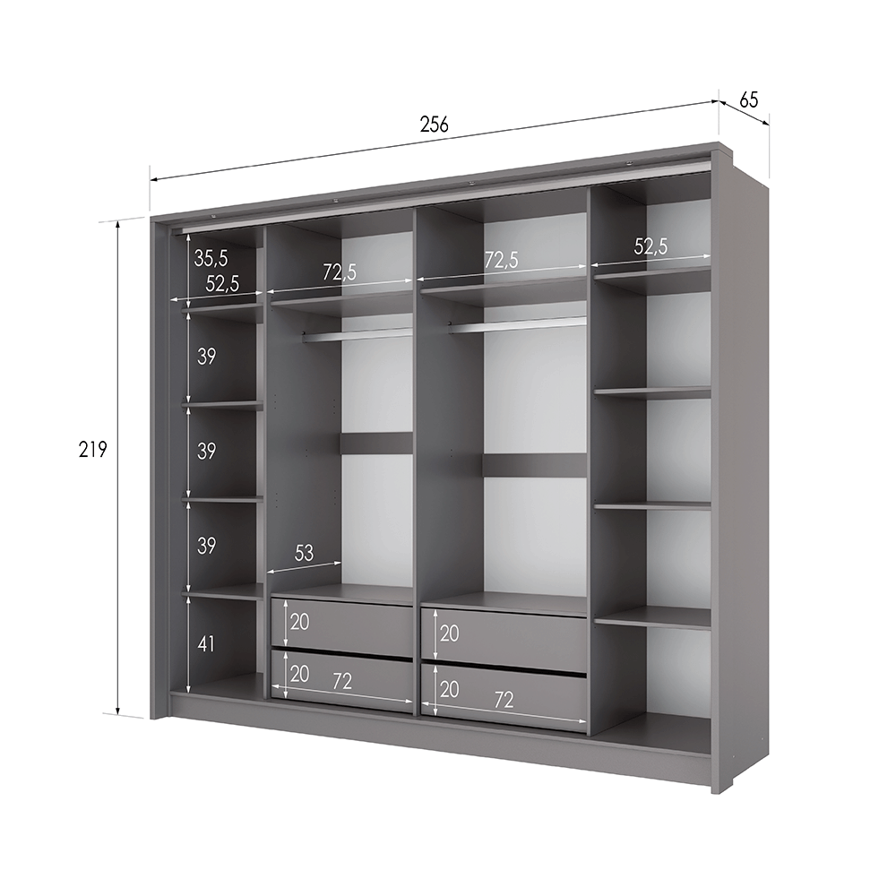 Wardrobe BREMA 256 Lava