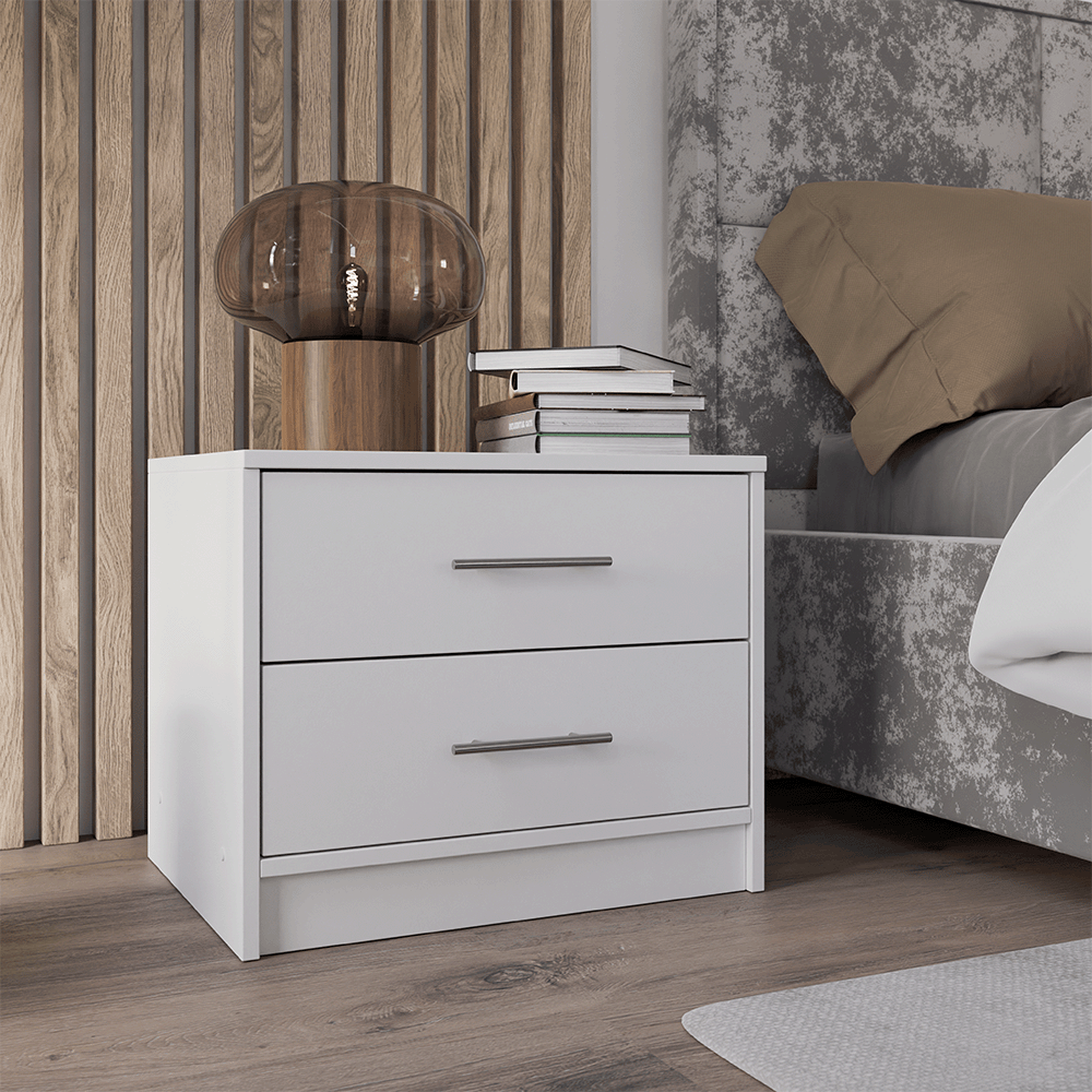 Bedside Table BREMA White