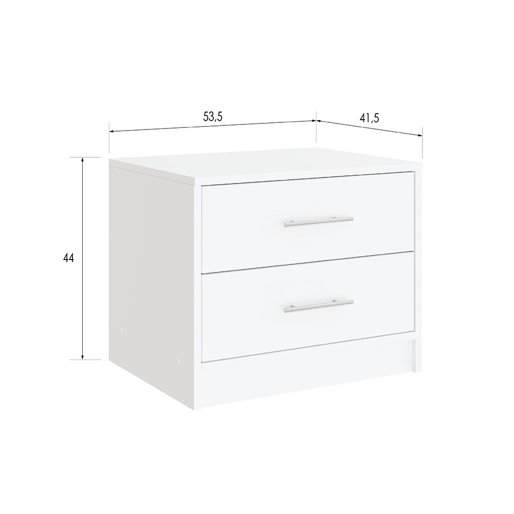 Bedside Table BREMA White