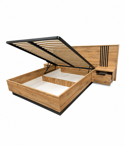Bed BALI Lux D2 Oak Wotan