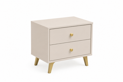 Bedside Table SIENA Sand Beige
