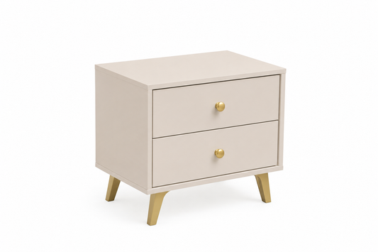 Bedside Table SIENA Sand Beige