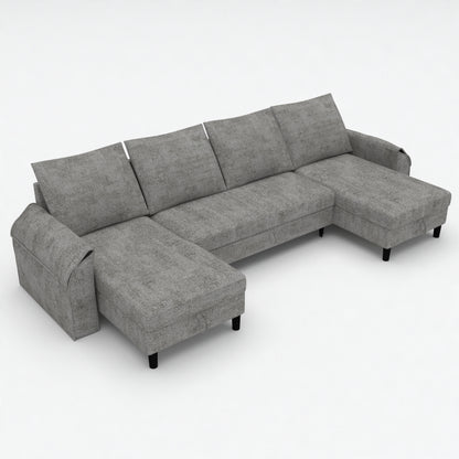 Corner sofa bed Aalija DF-020CSB u-shape - Grey
