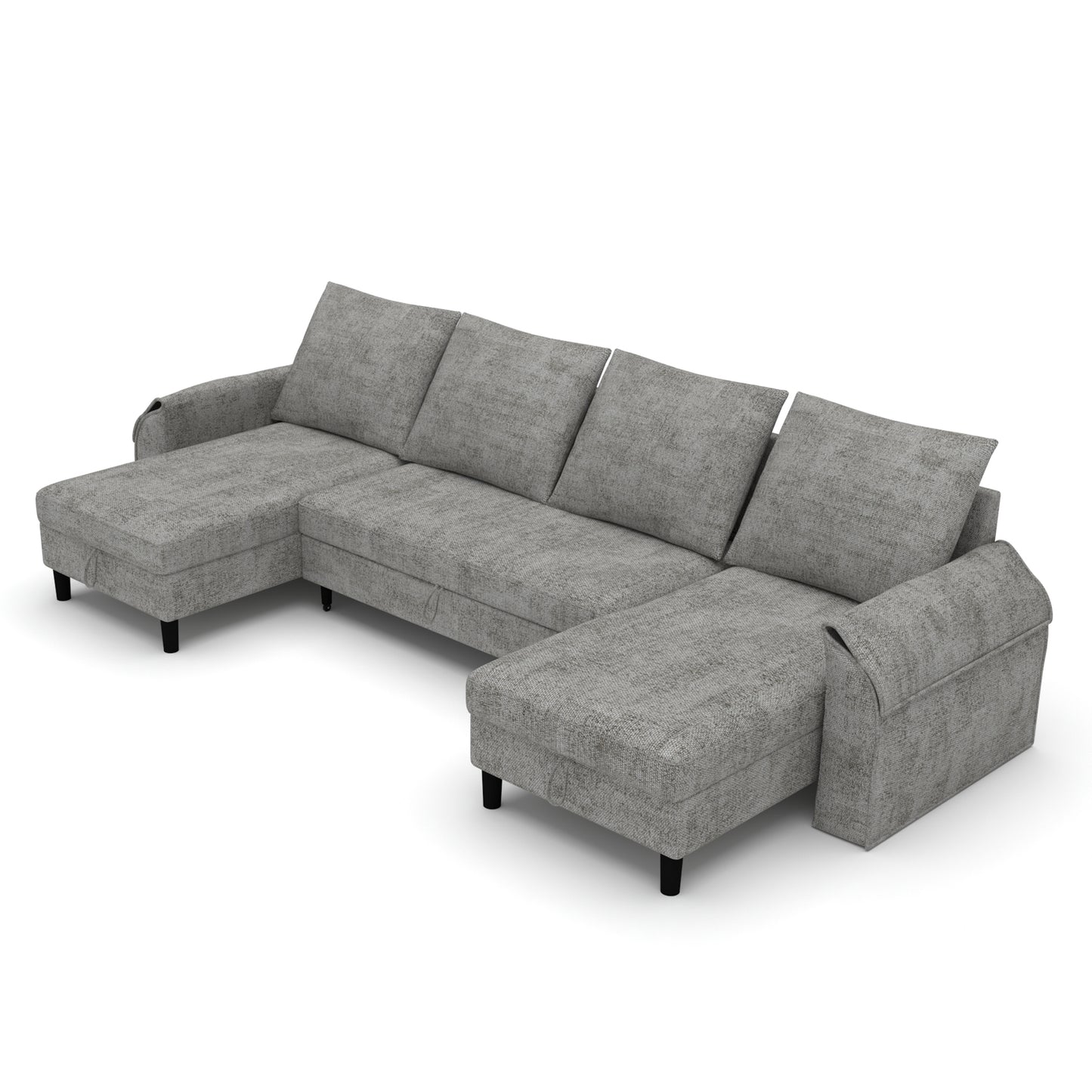 Corner sofa bed Aalija DF-020CSB u-shape - Grey