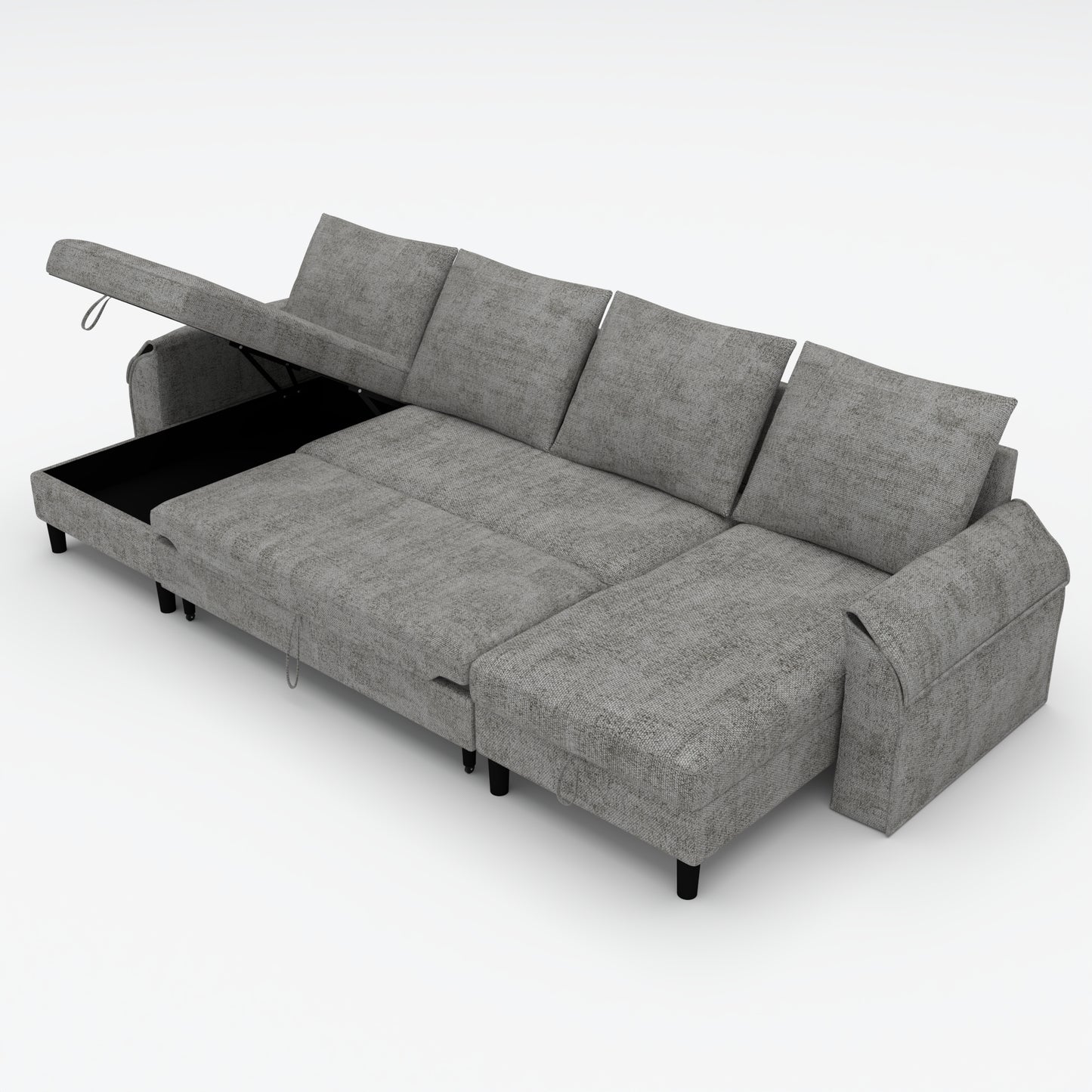 Corner sofa bed Aalija DF-020CSB u-shape - Grey