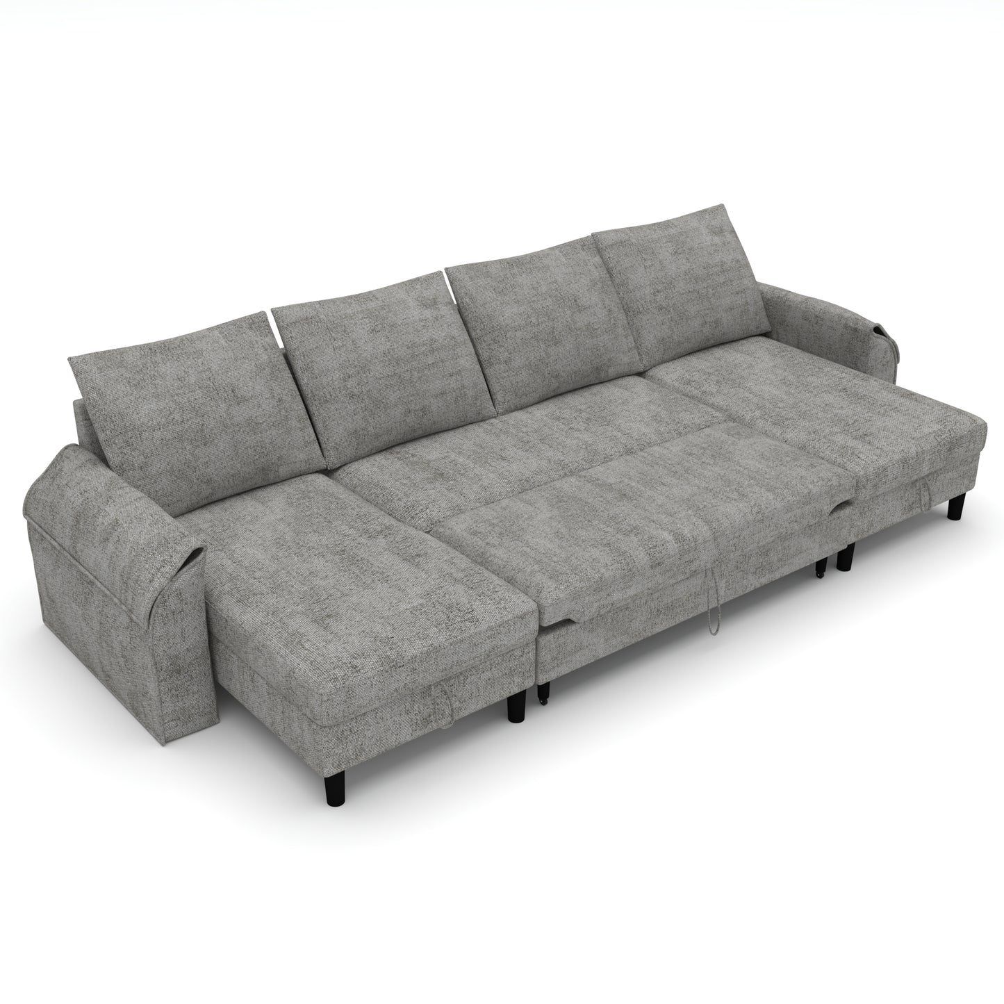 Corner sofa bed Aalija DF-020CSB u-shape - Grey