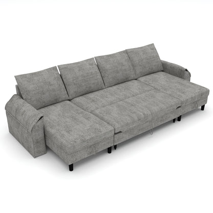 Corner sofa bed Aalija DF-020CSB u-shape - Grey