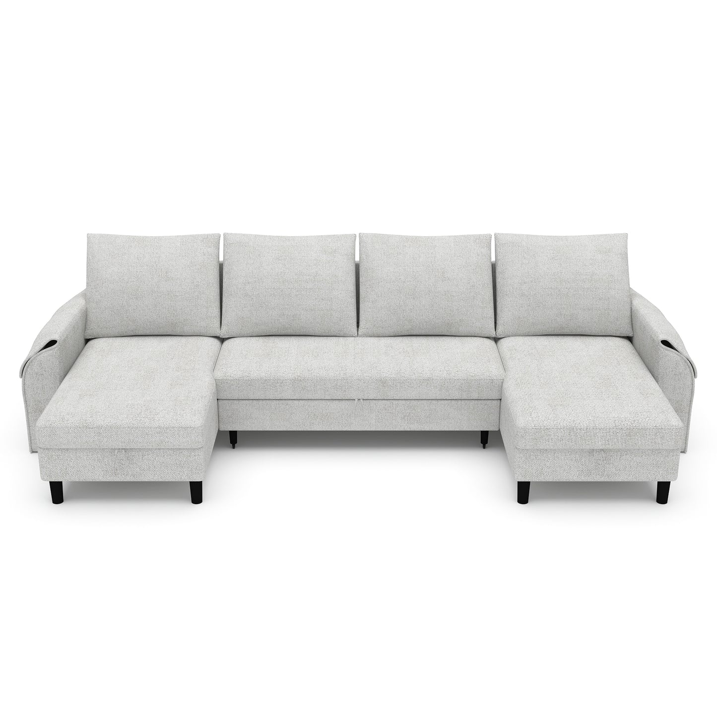 Corner sofa bed Aalija DF-020CSB u-shape - Light grey