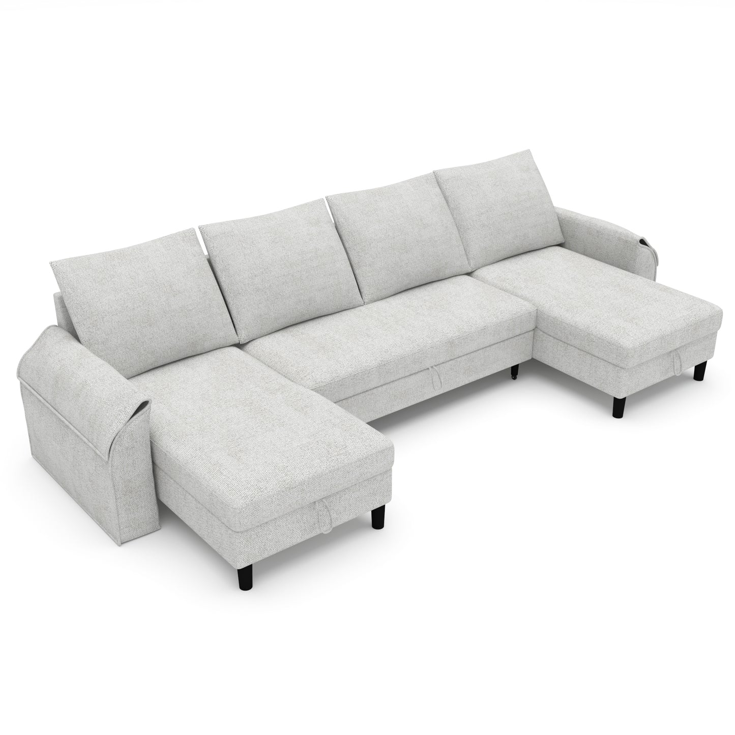 Corner sofa bed Aalija DF-020CSB u-shape - Light grey