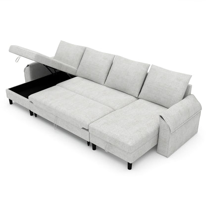 Corner sofa bed Aalija DF-020CSB u-shape - Light grey