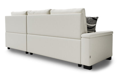 Corner sofa bed Abigail DF-018CSBR right-hand - Cream