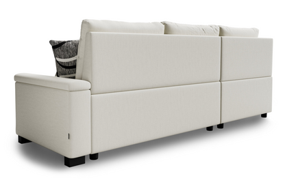 Corner sofa bed Abigail DF-018CSBL left-hand - Cream