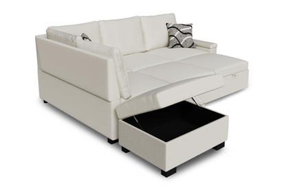 Corner sofa bed Abigail DF-018CSBL left-hand - Cream