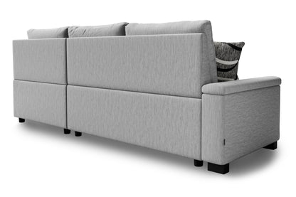 Corner sofa bed Abigail DF-018CSBR right-hand - Grey