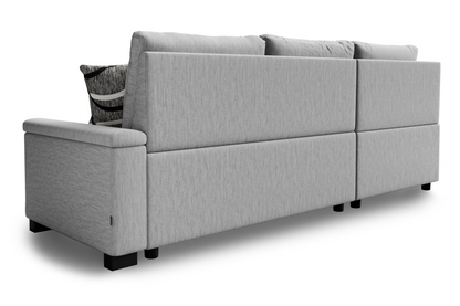 Corner sofa bed Abigail DF-018CSBL left-hand - Grey