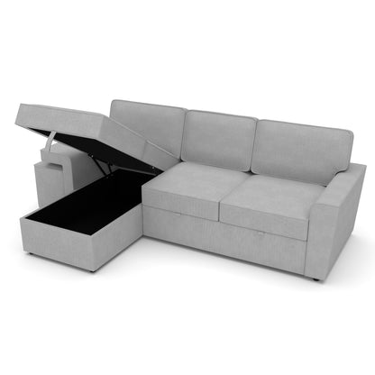 Corner sofa bed Everly DF-019CSB reversible - Grey