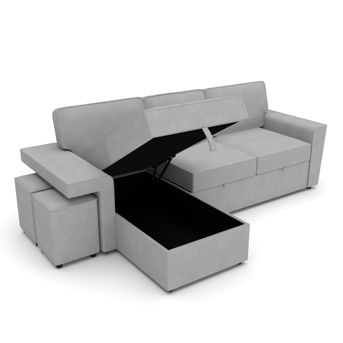Corner sofa bed Everly DF-019CSB reversible - Grey
